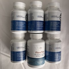 Advanced Bionutritionals Advanced MEMORY Formula x5 & Sun Coast FloraThin x1 LOT