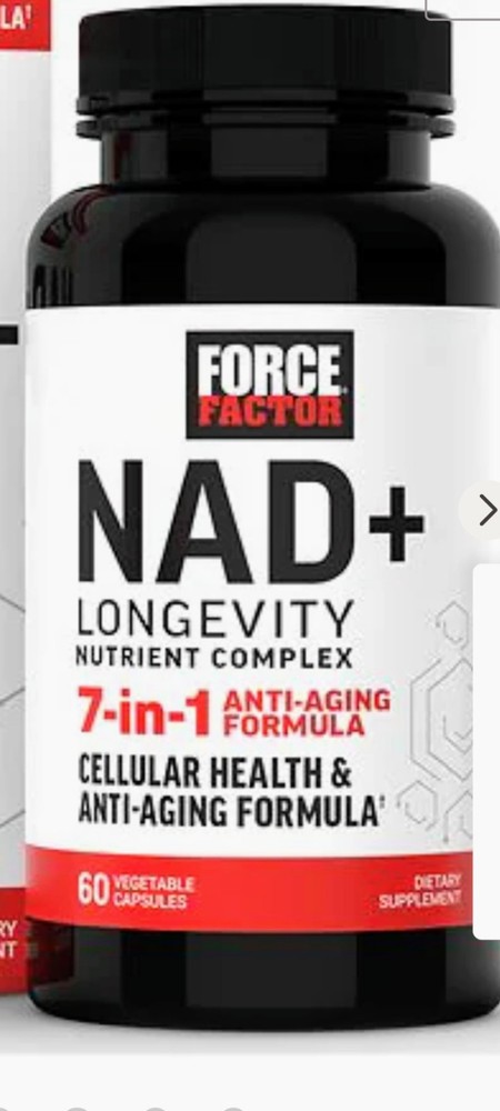 Force Factor NAD+ Longevity Nutrient Complex 7-in-1 Anti-Aging 60 Veg Caps