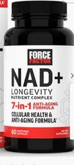 Force Factor NAD+ Longevity Nutrient Complex 7-in-1 Anti-Aging 60 Veg Caps