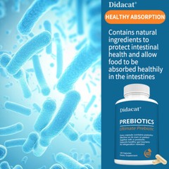 Prebiotic Supplement Protect Intestinal Digestive System Health 120 Capsules
