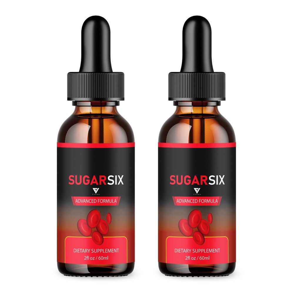 (2 Pack) Sugar Six Drops Formula SugarSix Supplement for Glycogen Support (4oz)