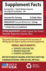 liver support cleanse – DANDELION ROOT – anti inflammatory supplement 2B