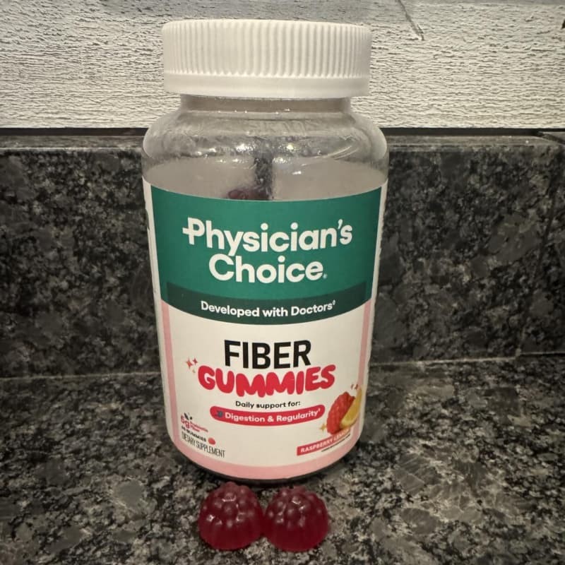 Fiber Gummies – Raspberry L Physician&rsquo;s Choice for Digestive Health & Regularity