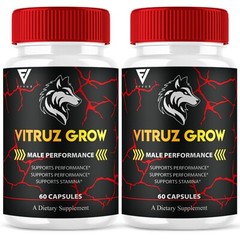 (2 Pack) Vitruz Grow Supplement, VitruzGrow Max Strength Capsules (120 Capsules)