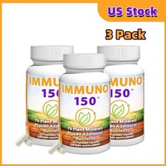 3 Pack Immuno 150, Immune Support Supplement, Packed with 70 Plant Minerals–++