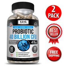 (2 Pack) Probiotics 40 Billion CFU 60ct Digestive Health Immune Support Bloating