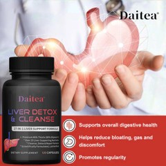 Milk Thistle Liver Detoxification and Cleansing Supplement 300 Mg, 30 To120Caps