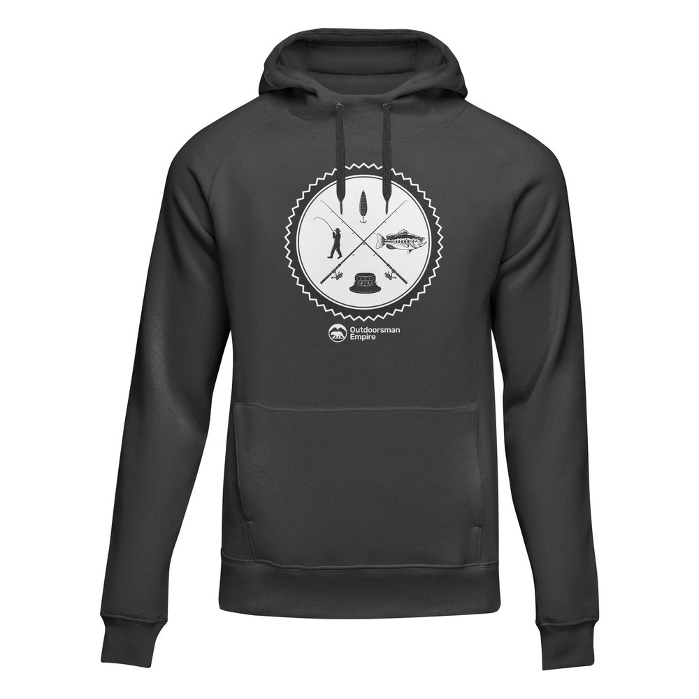 Fishing Vintage v2&prime; Adult Fleece Hoodie