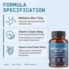 SresXrefas Cognitive Support Supplement Vitamin C & Cacao Formula 120 Capsules