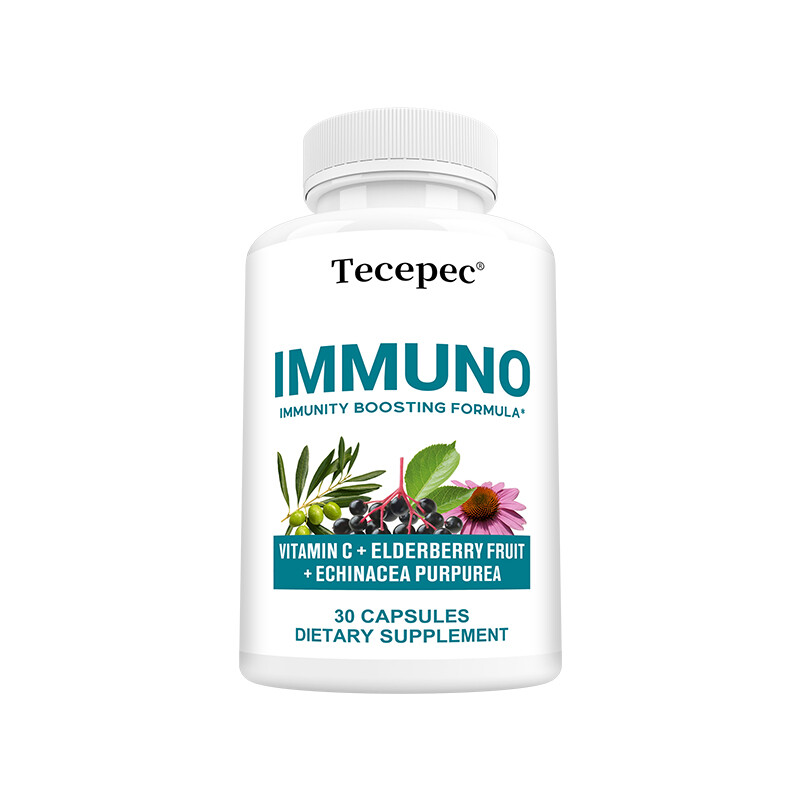 Immuno, Immune Support Supplement with Elderberry & Zinc, Vitamin C
