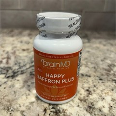 brainMD Happy Saffron Plus Mood & Memory Support Vegan 90 Capsules Supplement