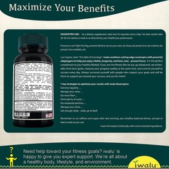 Bacopa Focus Memory Support | Best Supplement Capsule Pill Men Women FREE SHIP