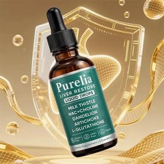 5PCS Purelia Liver Restore Drops – Complete Liver Detox Support Supplement 60ml