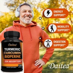 Turmeric Curcumin Highest Potency 95% 2500mg with BioPerine Black Pepper Extract