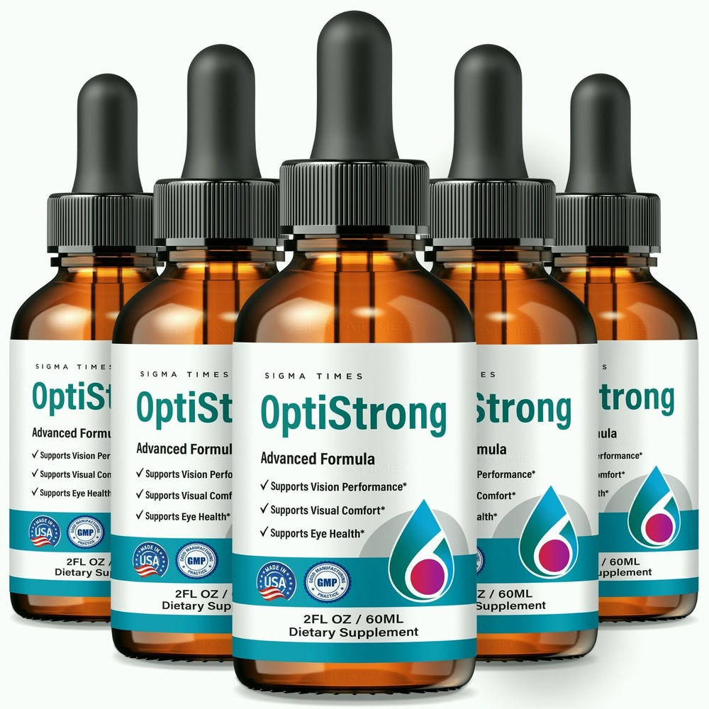 OptiStrong Drops – Opti Strong Sublingual Formula for Healthy Eyes – 5 Pack