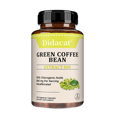 Green Coffee Bean Extract Weight Loss Energy Boost Herbal Supplement 120 Capsule