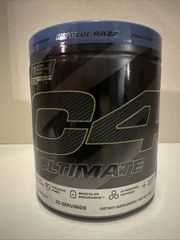 C4 Ultimate Pre-Workout Powder Icy Blue Razz 20 Servings Energy Boost Best Deal!