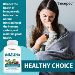 Immuno, Immune Support Supplement with Elderberry & Zinc, Vitamin C