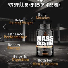 Bulk Mass & Weight Gainer Capsule for Fast Weight & Lean Muscle Gain Muscle Grow