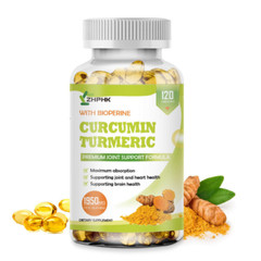 Turmeric Curcumin 1950mg with Ginger & Black Pepper for High Absorption 120pills