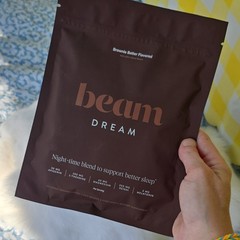 beam Dream Night-Time Sleep Support Powder Brownie Batter 10 Sticks Exp 12/27