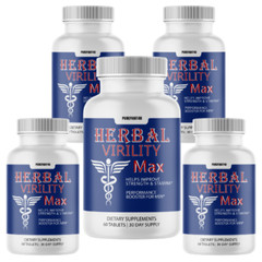 Herbal Virility Max Maximum Strength Male Performance Supplement – 5 Bottles