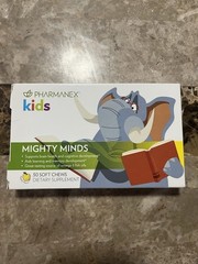 NuSkin PHARMANEX Kids Mighty Minds DIETARY SUPPLEMENT 30 Soft CHEWABLE EX.6/25