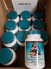 Source Naturals, Wellness Children&rsquo;s Immune Chewable Wafer, 30 Wafers, 11-Bottle