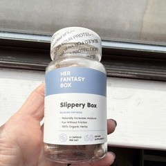Her Fantasy Box Slippery Elm Bark Organic Dryness Relief 60ct Capsules