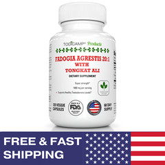 Fadogia Agrestis Tongkat Longjack Complex 1000mg by TODICAMP – 120 Capsules