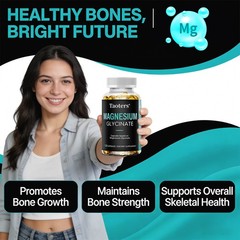 Magnesium Glycinate Maintain Bone Strength Gluten Free Vegetarian 30/60/120 Caps