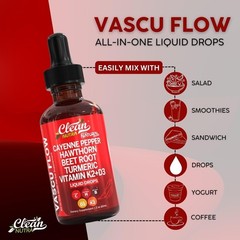 Cayenne Pepper Supplement Liquid Drops + Hawthorn Berry, Vitamin D3 K2