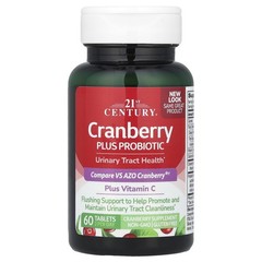 21st Century Cranberry Plus Probiotic Tablets, 60 Count (Pack of 1), No Color