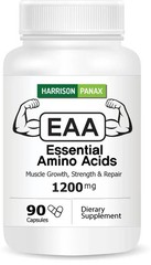 Essential Amino Acids (EAA), High Potency Muscle Growth Supplement Caps | 2 Pack