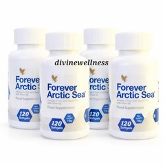 4 bottles of FOREVER ARCTIC SEA (120 Softgels ea) HALAL