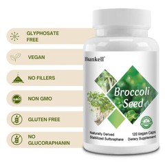 Sulforaphane Supplement – Broccoli Seed Extract 650mg Veg Caps