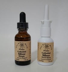 Colloidal Silver (Nano) 2 pack – 10 ppm – 1 oz. Nasal Spray and 1 oz Drops Elder