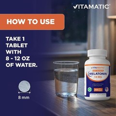 Vitamatic Melatonin 10 mg Fast Dissolve Tablets Berry 365 Count