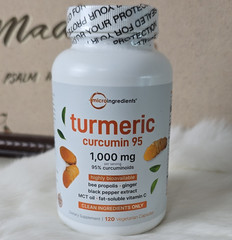 Micro Ingredients Turmeric Curcumin 95 1000mg Supplement 120 Veg Caps + Propolis