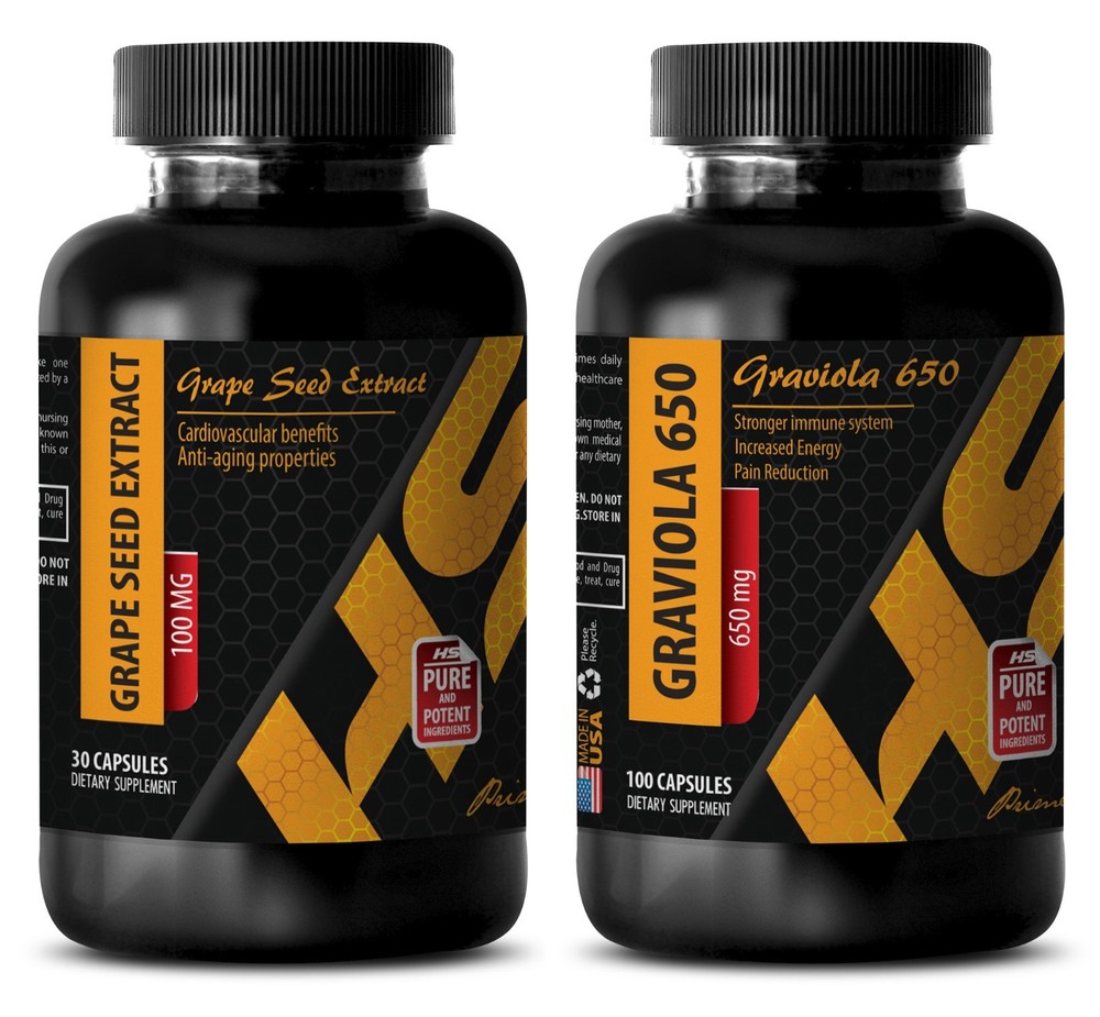 Metabolism boost – GRAPE SEED EXTRACT – GRAVIOLA COMBO 2B – grape seed seed diet