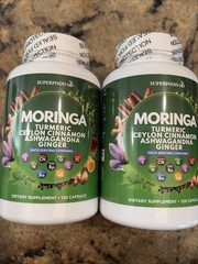 2- 120 Count Clean Nutra Moringa Powder Capsules + Exp 3/27