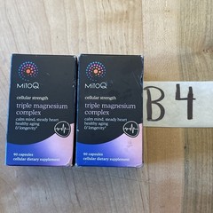 2 MitoQ Triple Magnesium Complex 90caps, Calm Mind,Steady Heart. EXP10/28 2PACK