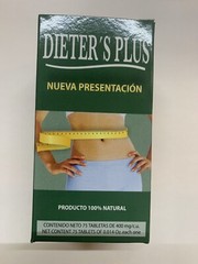 Dieter’s Plus 75 Tabletas Pomelo Piña Nopal Alga Espirulina Sen Linaza Fibra