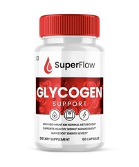 SuperFlow Glycogen Support Glucose Support 60ct 600mg Gluten/GMO Free USA