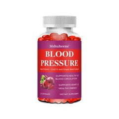 Blood Pressure Support with Beet Root, CoQ10, Heart & Circulation 30/60/120 Caps