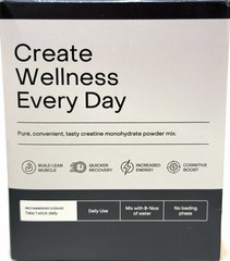 2 Pack Create Creatine Monohydrate On-The-Go Sticks Unflavored 60 Ct. Exp 08/27.