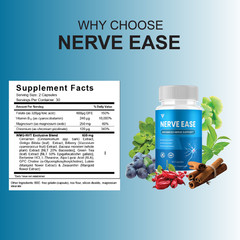 (3 Pack) Nerve Ease Advanced Support, NerveEase Health Pills (180 Capsules)
