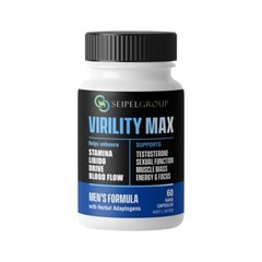 NEW Seipel Group Virility Max Men&rsquo;s Formula with Herbal Adaptogens 60 Capsules