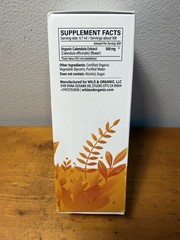 Wild & Organic Calendula Extract Liquid Drops 4 fl oz Alcohol-Free