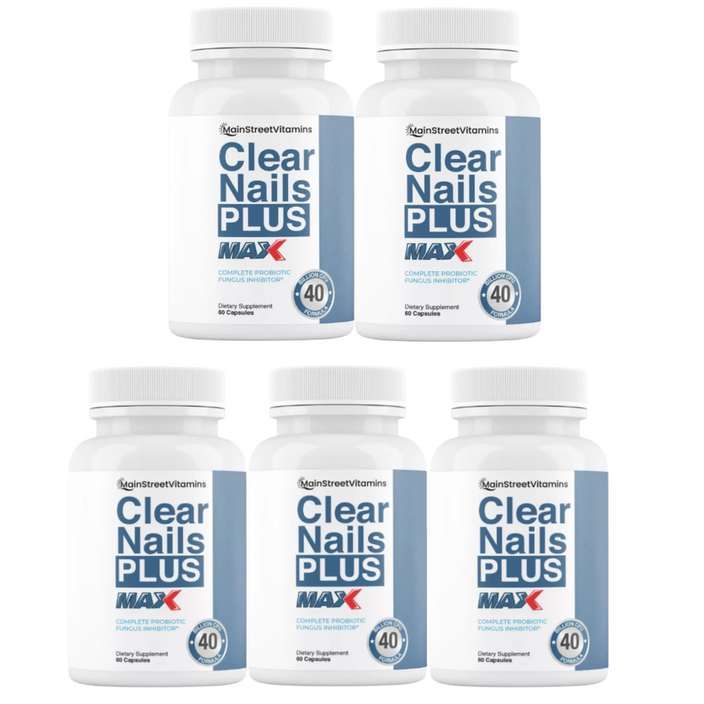 Clear Nails Plus Max 40 Billion CFU – 5 Bottles
